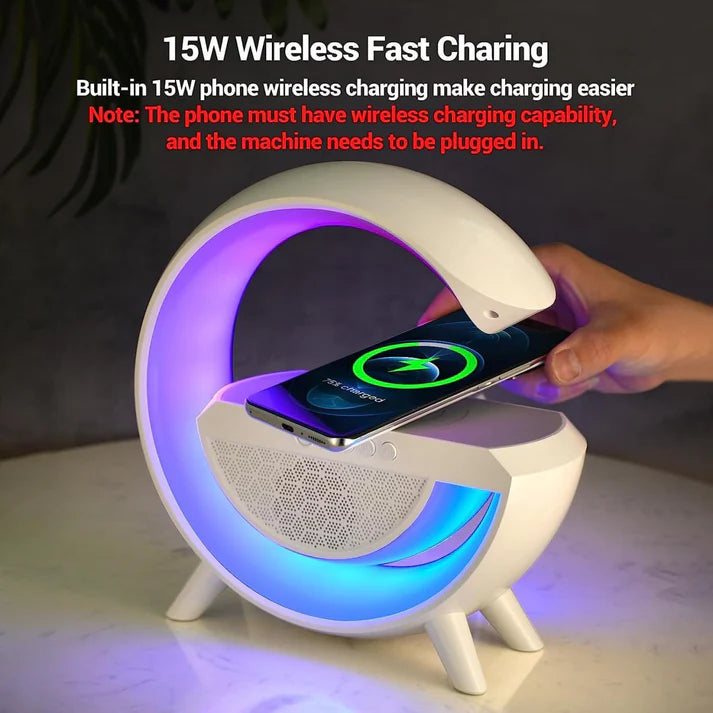 ECO™️ 3 in 1 Night Light Bluetooth Speakers with 15W Wireless Charger