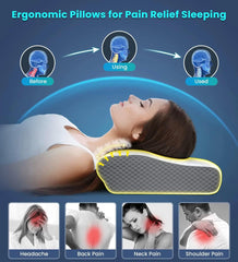 2-in-1 Ergonomic Contour Orthopedic Pillow for Neck Pain